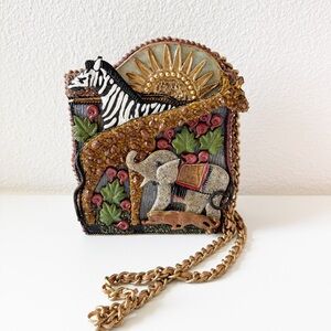 Mary Frances Beaded Animal Crossbody Bag Vintage